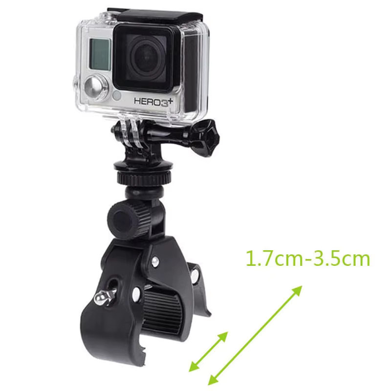 NEELU Lenkerhalterung für Action Kameras wie GoPro, DJI und Insta360, Schwarz - Bild 2