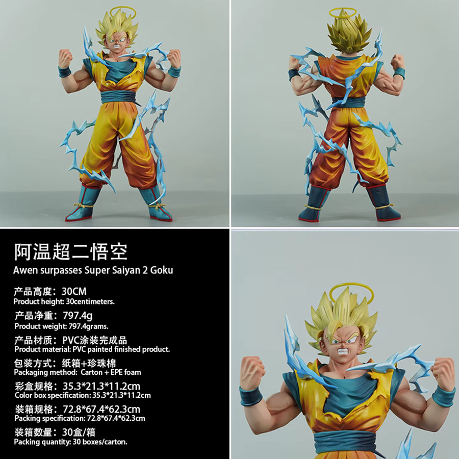 Bandai Dragon Ball Super Saiyajin 2 Goku Ki Aura, Actionfigur, 30cm - Bild 2