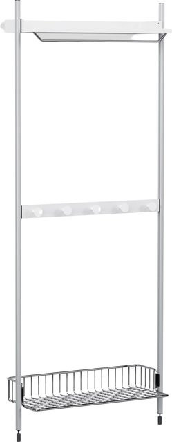 HAY Pier System 1041 Garderobe in Weiß aus Aluminium und Stahl mit Haken - Bild 1