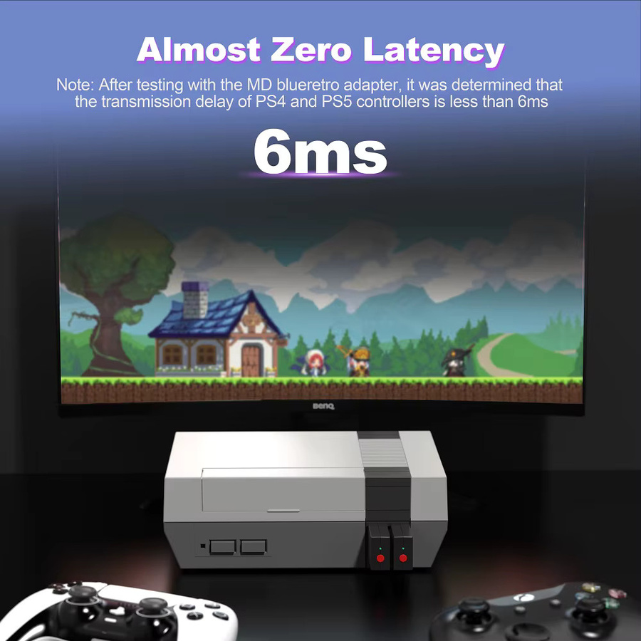 RetroScaler Blueretro Wireless Controller Adapter in Schwarz für PS3, PS4, Nintendo Switch und 8Bitdo Ipega 9076 via Bluetooth - Bild 5