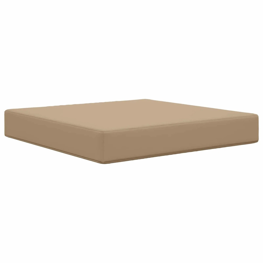 vidaXL Sofakissen für Draußen Taupe Beige, B/B/H: 60 x 60 x 8 cm, UV-beständig aus Polyester - Bild 2