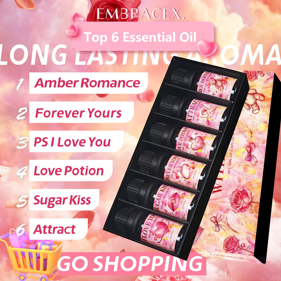 EMBRACEX Set mit 6 Premium-Duftölen für Kerzen und Hautpflege, 6 x 10 ml - Bild 5