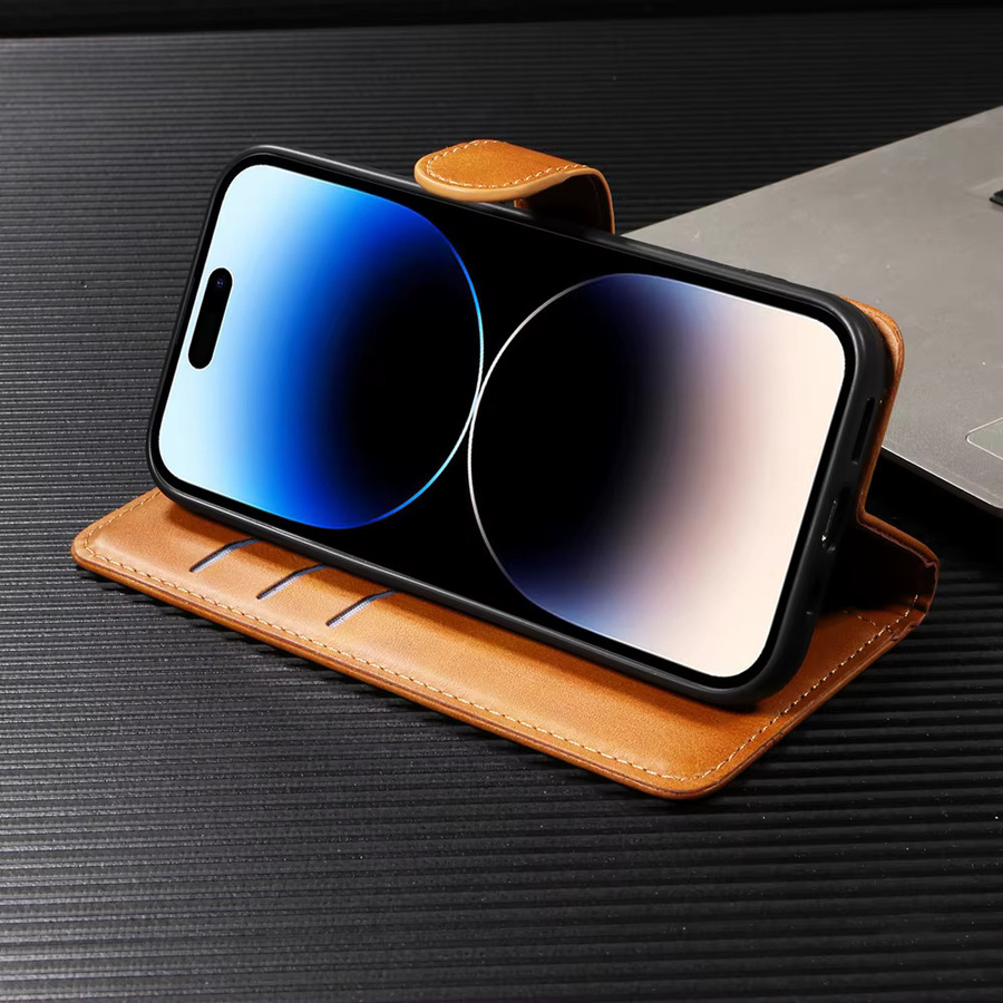 Xiaomi Premium Ledertasche mit Magnetverschluss und Kartenfächern als Wallet Cover für Redmi Note 15 14 14S 13 12 12S 11 10 9 8 8T Pro Plus Turbo Speed 4G 5G - Bild 2