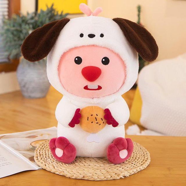 Binchi Keji Travel Kawaii Little Beaver Loopy Plüschtiere, Biene Bär Dress Up, 60cm, ab 14 Jahren - Bild 1
