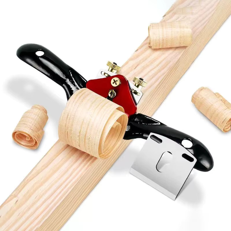 TQLQ Holzhobel aus Holz mit einstellbarer Schnellarbeitsstahlklinge für die Holzbearbeitung, 9/10 Zoll - Bild 2