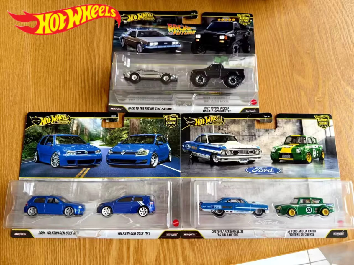 Hot Wheels Zurück in die Zukunft, Spielzeugautos, 2er-Pack - Bild 1