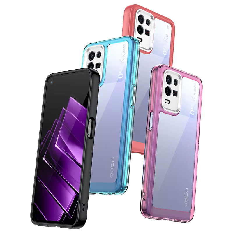 Stoßfeste Schutzhülle in Bunt für Oppo K9x, Realme 8 5G, 8 Pro 5G, 8s 5G, Narzo 30 5G, Q3 5G, Q3i 5G und V13 5G - Bild 2