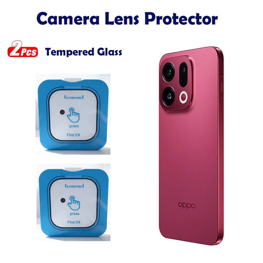 2 Stück AR-Kameralinsenschutz aus gehärtetem Glas für OPPO Find X9 Ultra und Find X9 Pro, transparent - Bild 2