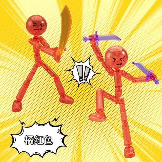 Yiran toy 1 DIY biegsame Strichmännchen-Figur, Bausatz, 1-teiliges Set - Bild 1
