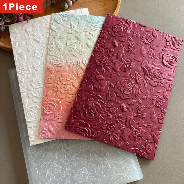 3D-geprägter Ordner Elegance Flower Relief Poem in Multicolour - Bild 1