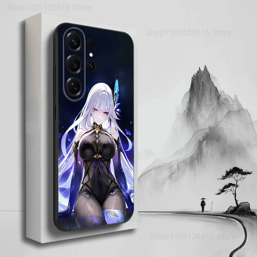 Genshin Impact S-Skirk Silikon Schutzhülle für Samsung Galaxy S-Serie in Schwarz und Multicolour - Bild 2