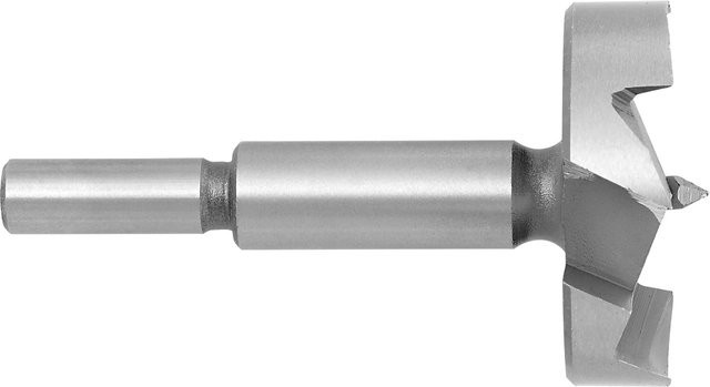 LUX-TOOLS Forstnerbohrer aus Stahl in Silber, Durchmesser: 45 mm, Tiefe: 90 mm - Bild 1