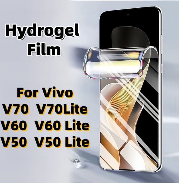 2 Stück flexible Hydrogel-Displayschutzfolien für Vivo V70 Elite / V70 60 50 Lite, transparentes TPU-Material - Bild 1