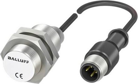Balluff Induktiver Abstandssensor BAW M18ME-UAC50B-BP01,5-GS04 BAW0021, bündig, Analog Spannung, Farbe: Silber, Durchmesser: 18 mm, Länge: 36 mm - Bild 1