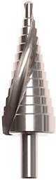 Projahn Stufenbohrer HSS-G mit Spiralnut in Silber, Ø 7–36 mm, Gesamtlänge 111 mm, zylindrischer Schaft - Bild 1