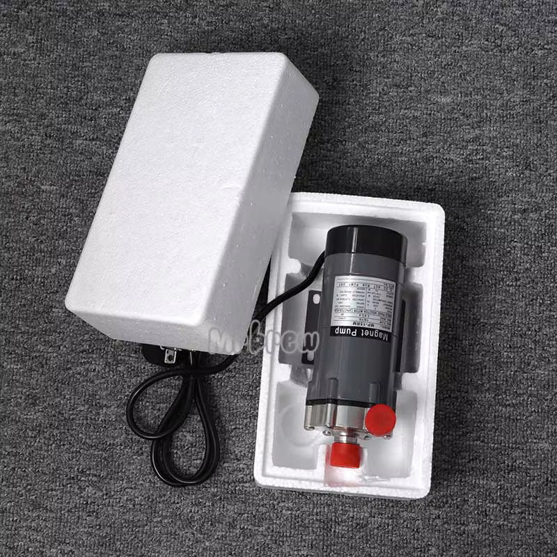 MRbrew Magnetantriebs-Transferpumpe MP-15RM aus Edelstahl in Silber für Craft Beer und Brauwürze mit 1/2 Zoll NPT Anschluss - Bild 4