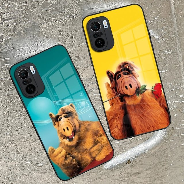 Alf Handyhülle mit gehärteter Glasabdeckung für Xiaomi Redmi Note 15 14 13 12 11 Ultra Pro Lite 5G in Schwarz Multicolour - Bild 1