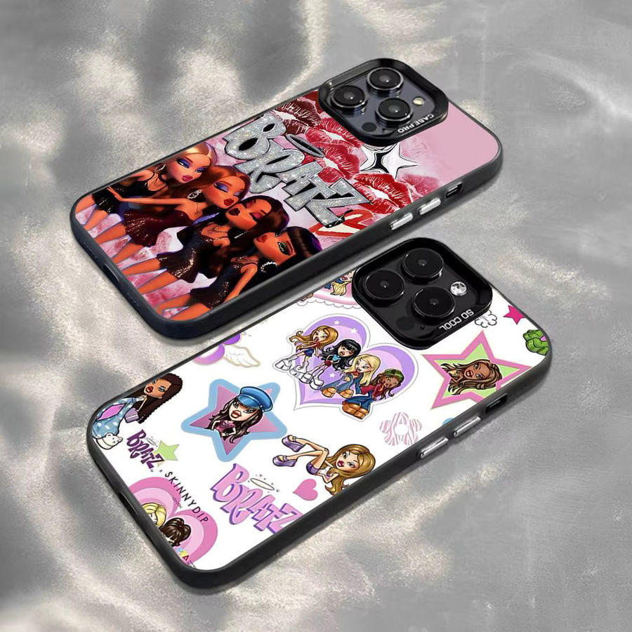 Bratz Cartoon Mode Handyhülle für Apple iPhone 11 12 13 14 15 16 17 Pro Max Plus Mini XR XS Multicolor - Bild 4