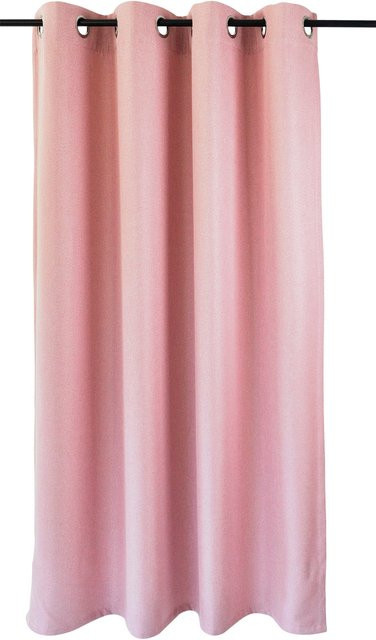 Heine Home Verdunkelungsvorhang Pink mit Geräuschdämpfung und Ösen, H: 145 cm, B: 140 cm - Bild 1