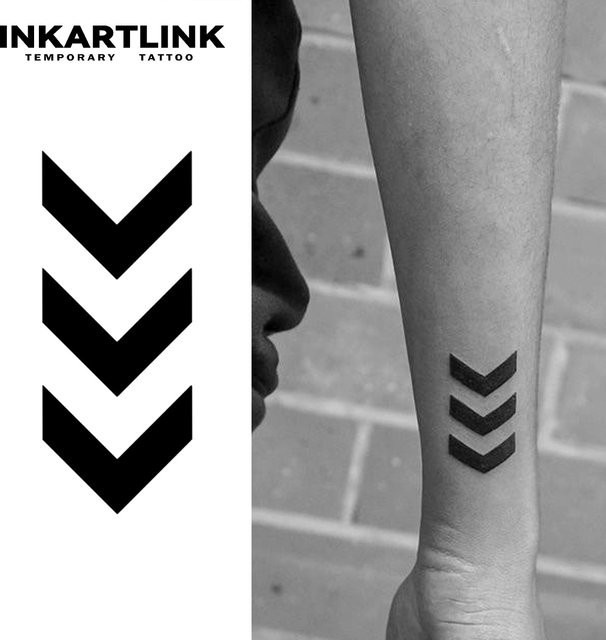 INKARTLINK Minimalismus temporäre Tattoo-Aufkleber - Bild 1