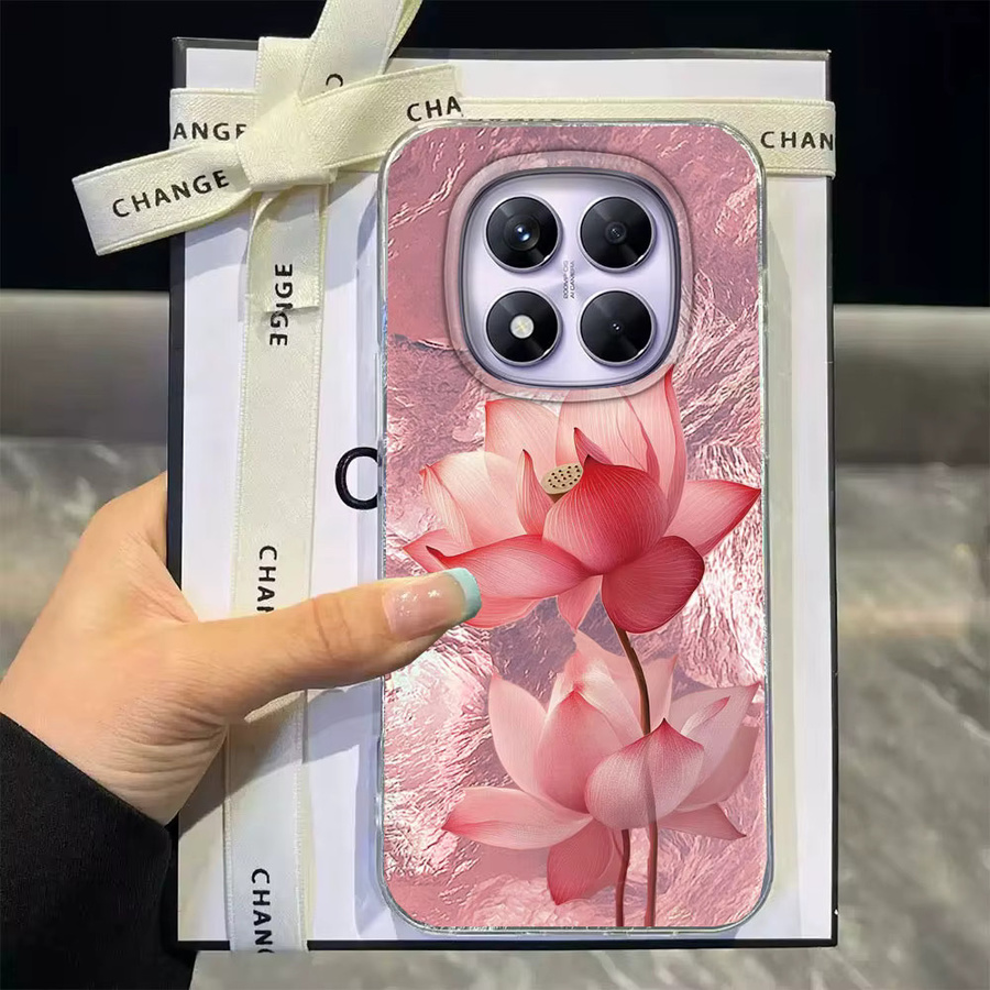 Luxus INS Lotus Blume Handyhülle für Xiaomi Redmi Note Serie in Pink - Bild 1
