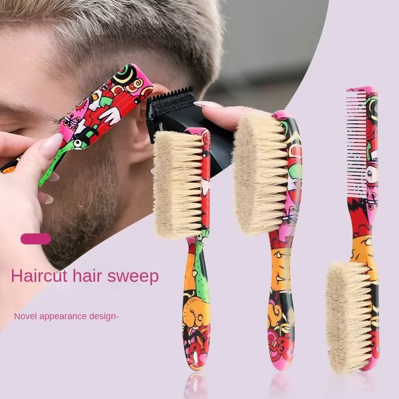 Untior Barber Haarreinigungspinsel für Herren, Pferdehaar-Borsten - Bild 2