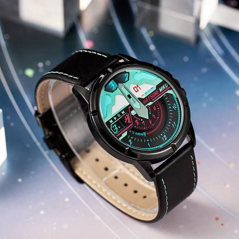 Hatsune Miku Anime Wanduhr von Bandai in Mehrfarbig, Rund und Wasserdicht - Bild 4