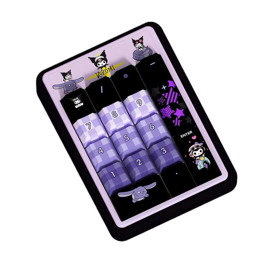MINISO Sanrio Kurumi Anime Tastenkappen aus PBT im Cherry-Profil für MX-Switches, Farbe: Lila - Bild 5