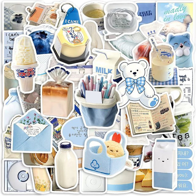 Charile Cartoon-Essen Milch Brot Sticker, 10-teiliges Set - Bild 1