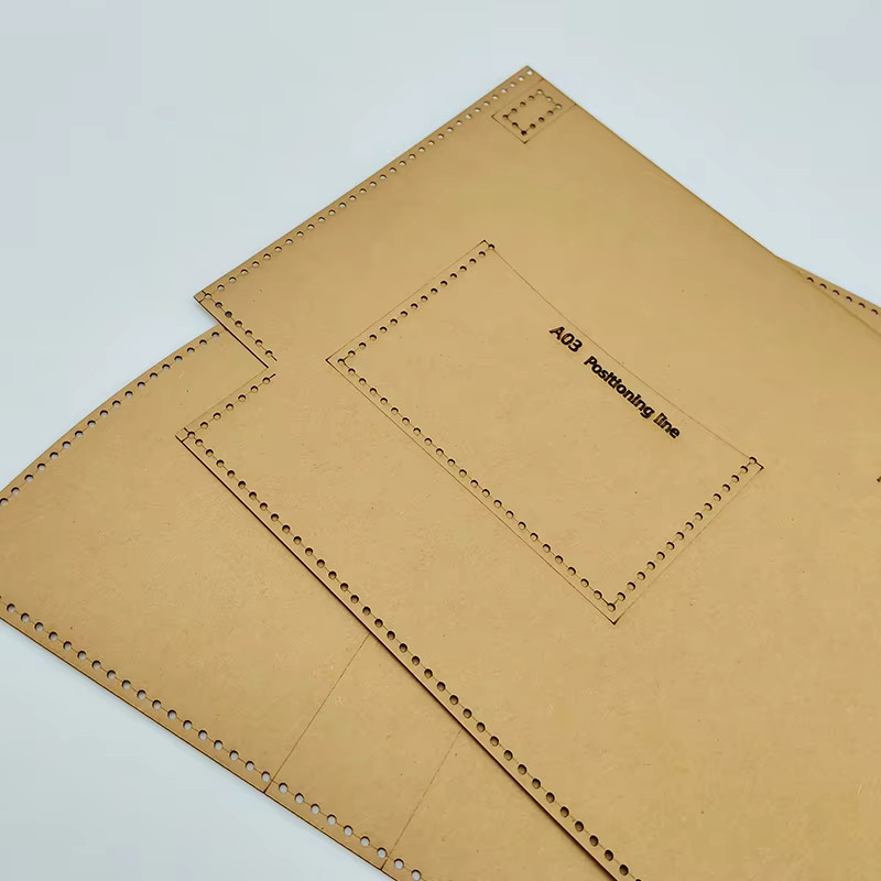 YOMDID 4er Set DIY Bastelvorlagen für Brieftaschen und Clutch Taschen aus Kraftpapier - Bild 2