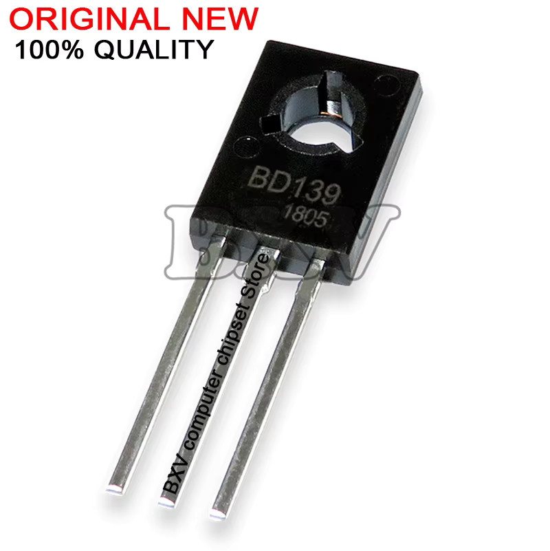BXV Spannungsregler IC Set BD139 und BD140 in Schwarz, 20 Stück (10 Paar) im TO-126 Gehäuse - Bild 1
