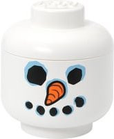 LEGO Aufbewahrungsbox Storage Head Snowman in Weiß, groß - Bild 1
