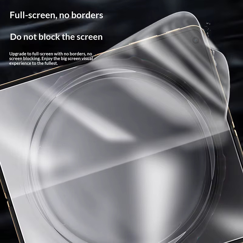 Matte Hydrogel Soft TPU Displayschutzfolie für Oppo Find N6 mit Vollschutz für internes und externes Scharnier, Transparent - Bild 2
