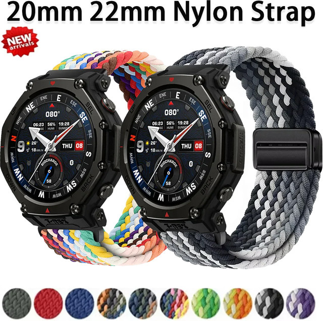 Amazfit Uhrenarmband Nylon, Magnetschnalle, Bunt - Bild 1