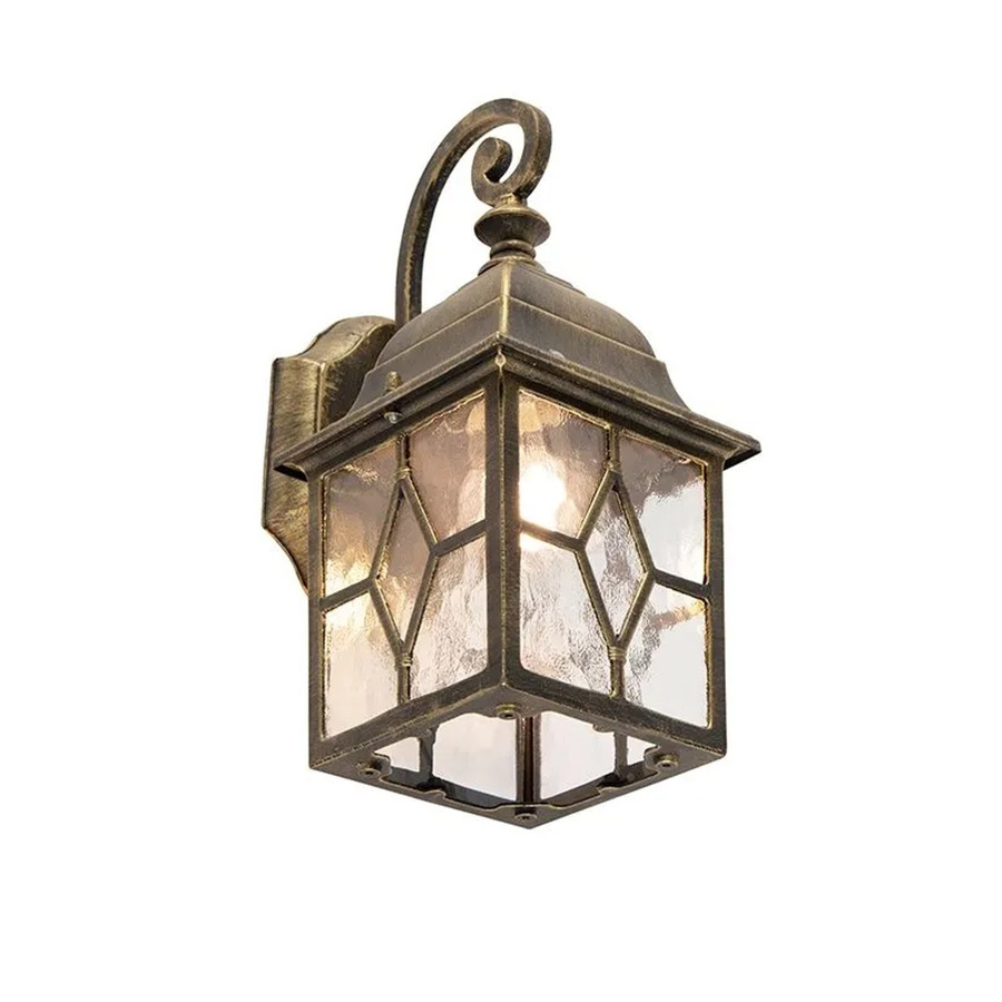QAZQA Außenwandleuchte London in Bronze, dimmbare Vintage Wandlaterne mit Glas und E27 Fassung - Bild 2