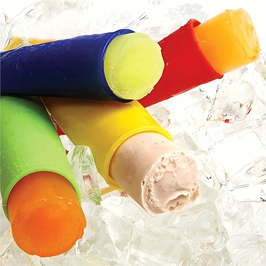 Seavidar 6er Set Silikon Eisform für Lolly Popsicles und Eis am Stiel in Mehrfarbig - Bild 2