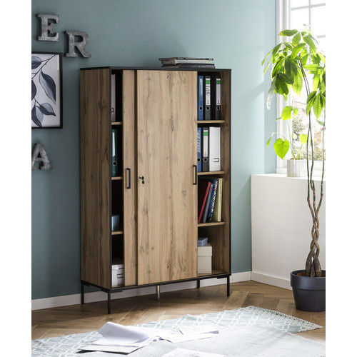 Schildmeyer Hochschrank Serie 2000 Eiche Landhaus, B/T/H: 100,1 x 41,0 x 163,8 cm - Bild 2