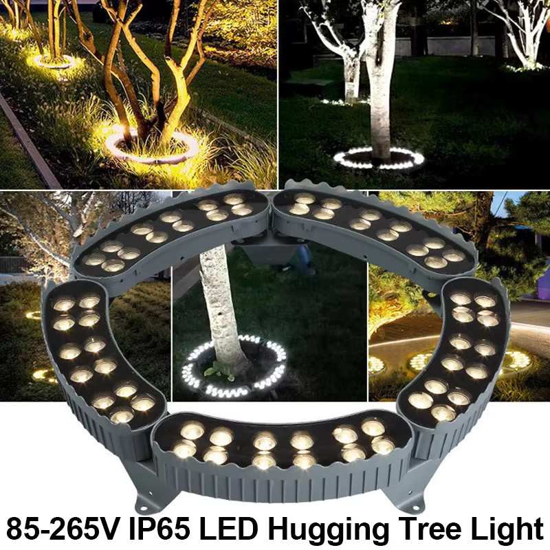 Burhui LED Baum-Umarmungsleuchte im 4er-Set, IP65 wasserdichte Garten-Dekorationsleuchten für Außenbereiche, Warmweiß, Schwarz oder Weiß - Bild 6