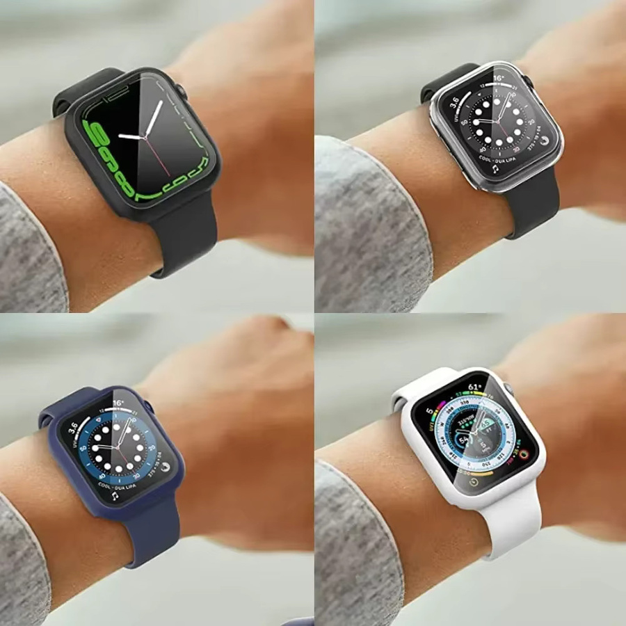 Displayschutzfolie Glas und Abdeckung für Apple Watch, Unisex - Bild 2