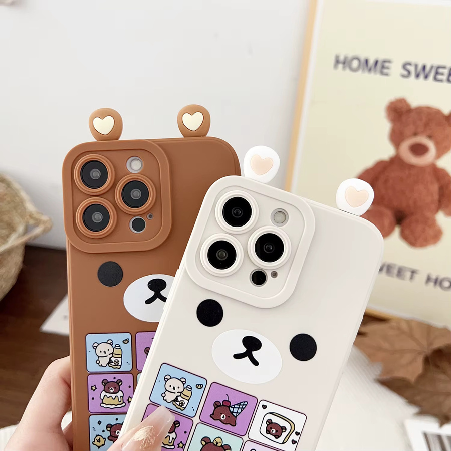 Rilakkuma Handyhülle mit Ornamenten für Samsung Galaxy A16 A05s A15 A25 A35 A55 A06 A04E in Multicolour - Bild 3