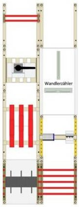 Hager Mess- und Wandlerfeld UF52WA6-LS in Weiß - Bild 1