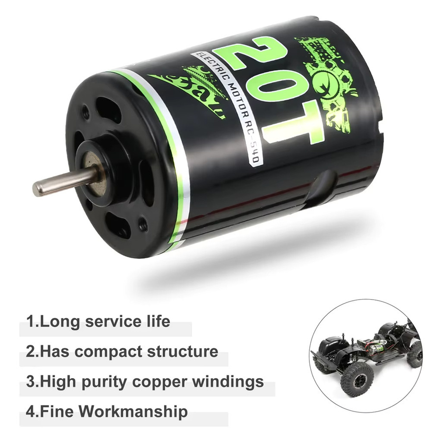 NEEBRC Wasserdichter Bürstenmotor für 1:10 RC Car Crawler - Bild 5
