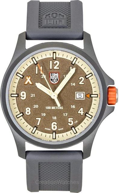 Luminox Herrenuhr, Quarz, Kautschukarmband, braun, 10 ATM - Bild 1