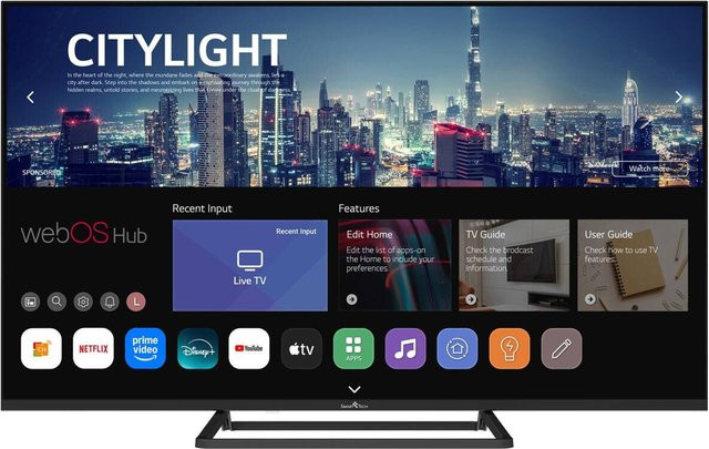 CHiQ Smart-Tech LED-Fernseher 43 Zoll Full HD in Schwarz B/H: 96 x 60 cm - Bild 1