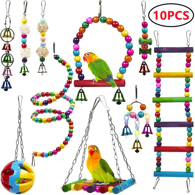 DCPET Vogelspielzeugkäfig Aktivitätsset, Kombinationsspielzeug-Set - Bild 1