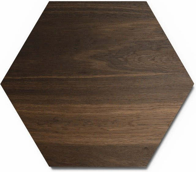 Denpanels Designpaneele Hexagon aus MDF in Geräucherte Eiche Braun, 3 Stück, B/H: 25 x 25 cm - Bild 1