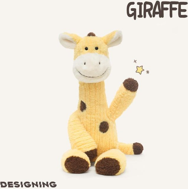 Kuschel-Giraffe Plüschtier, Gelb, ab 0 Jahren - Bild 1