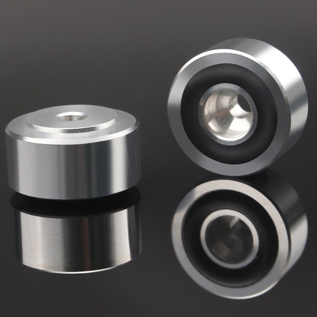 HIFI Lautsprecher Spikes aus Aluminiumlegierung zur Isolation und Schockabsorption, Farbe: Silber - Bild 1