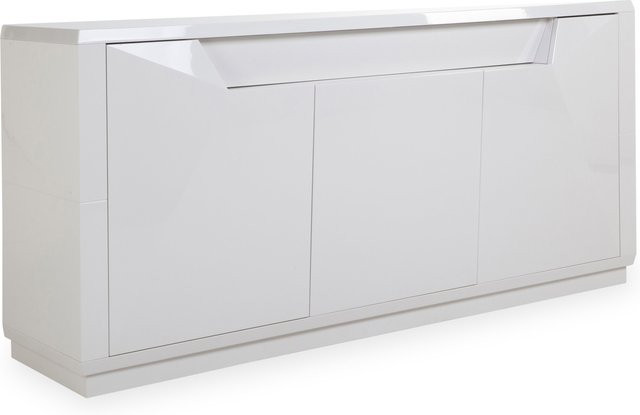 Sideboard Rolf Weber ALSFELD modern in Weiß Hochglanz B/T/H: 210 x 54 x 100 cm - Bild 1