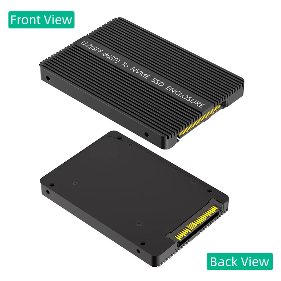 T.F.SKYWINDINTL M.2 NVMe zu U.2 SFF-8639 2,5 Zoll SSD Adapter mit Wärmeleitpad in Schwarz - Bild 5